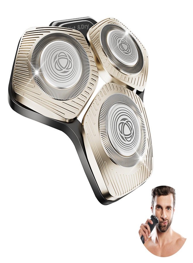 COSYONALL SH71/50 Shaving Heads Compatible with Phili*s Shavers Series S5000 (S5XXX),S7000 (S7XXX),i9000,for SH60/70 and SH70/70 (Champagne color) - Image 1